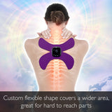 Sensio Spa Wireless EMS & Heat Massager - Muscle Stimulation & Relaxation, 19 Intensity Levels & 6 Modes, Purple