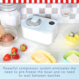 Sensiohome Icy Treats Ice Cream & Dessert Maker, Professional Fast, Recipes Included, Blue