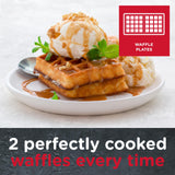 Sensiohome Toast Party – Round Waffle Maker + 3 in 1 Waffle, Sandwich, Grill & Panini Maker - Value Bundle