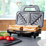 Sensiohome Snack Attack – Deep Fill Sandwich Toaster + Round Waffle Maker - Value Bundle