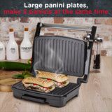 Sensiohome Panini Press, Sandwich Toaster & Health Grill - Non-Stick Easy Clean Plates