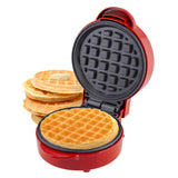 Global Gourmet by Sensiohome Mini Waffle Maker Machine Red 550W