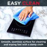 Sensiohome Electric Digital Induction Hob 8 Adjustable Temperature & Power Settings, 6 Cooking Settings