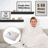 Sensiohome Luxury Heated Throw Electric Blanket Cream