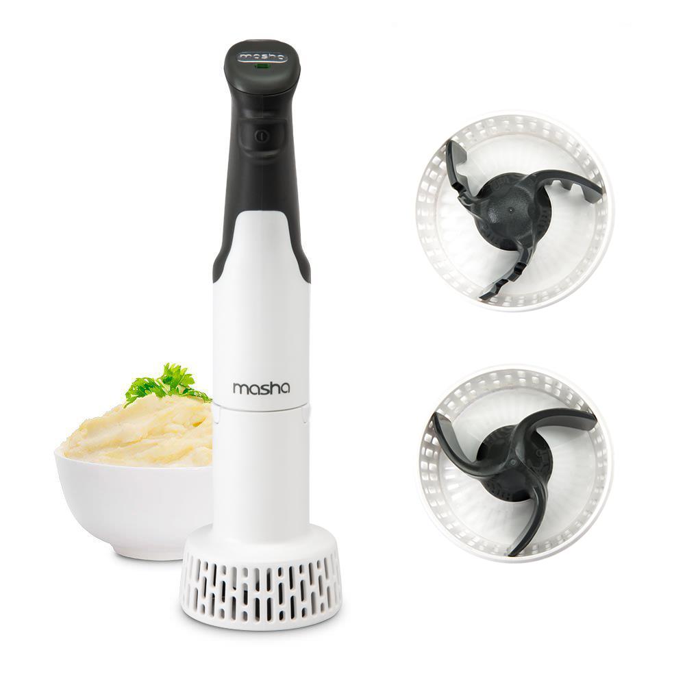 Masha by Sensiohome Official Electric Potato Masher | Hand Blender 3-in-1 Set Multi Tool - Blends, Purees and Whisks