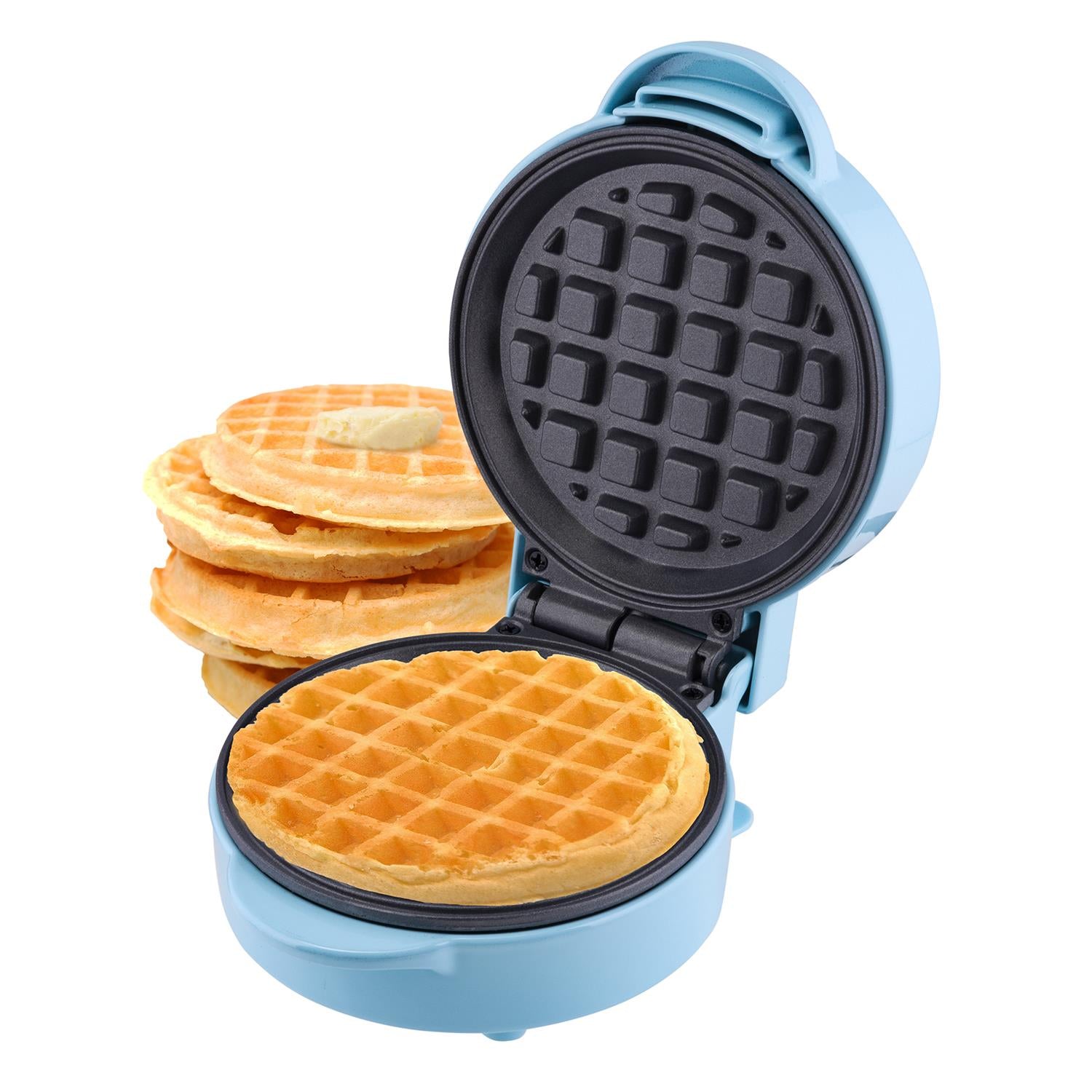 Global Gourmet by Sensiohome Mini Waffle Maker Machine Blue 550W