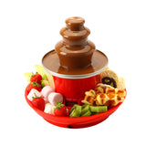 Global Gourmet by Sensiohome Mini Chocolate Fountain Fondue Set With Party Serving Tray Included