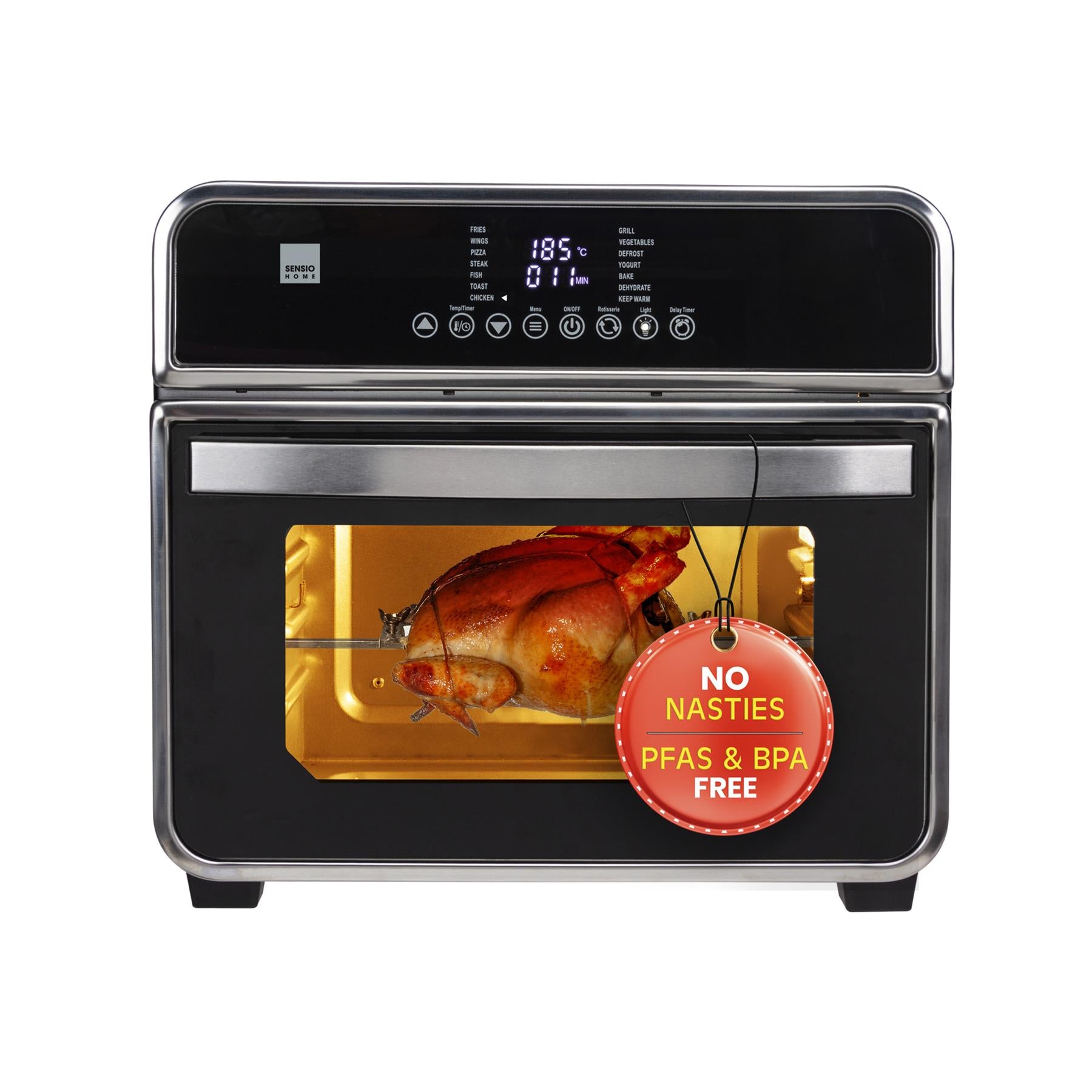 Sensiohome Gourmet Pro Clean Cook 15L Airfryer Oven - Dehydrator 1600W
