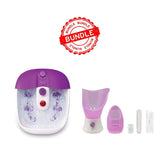 Sensiohome Steam Relax – Foot Spa Massager + Facial Steamer & Nasal Inhaler - Value Bundle