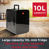Sensiohome Fridge Frenzy – Grey 10L Mini Fridge + Black 10L Mini Fridge - Value Bundle