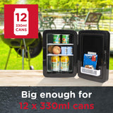 Sensiohome Cool Clash – Black 10L Mini Fridge + Black 15L Mini Fridge - Value Bundle