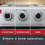 Sensiohome Roast & Chill – Mega 21L Capacity Air Fryer Oven + Grey 10L Mini Fridge - Value Bundle