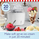Sensiohome Ice Cream Maker Machine | White