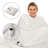 Sensiohome Luxury Heated Throw Electric Blanket Cream
