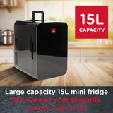 Sensiohome Cool Clash – Black 10L Mini Fridge + Black 15L Mini Fridge - Value Bundle