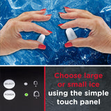 Sensiohome Ice Cube Maker Countertop Machine 9 Ice Cubes in Minutes, 12KG of Ice in 24 Hours, Large & Small Ice