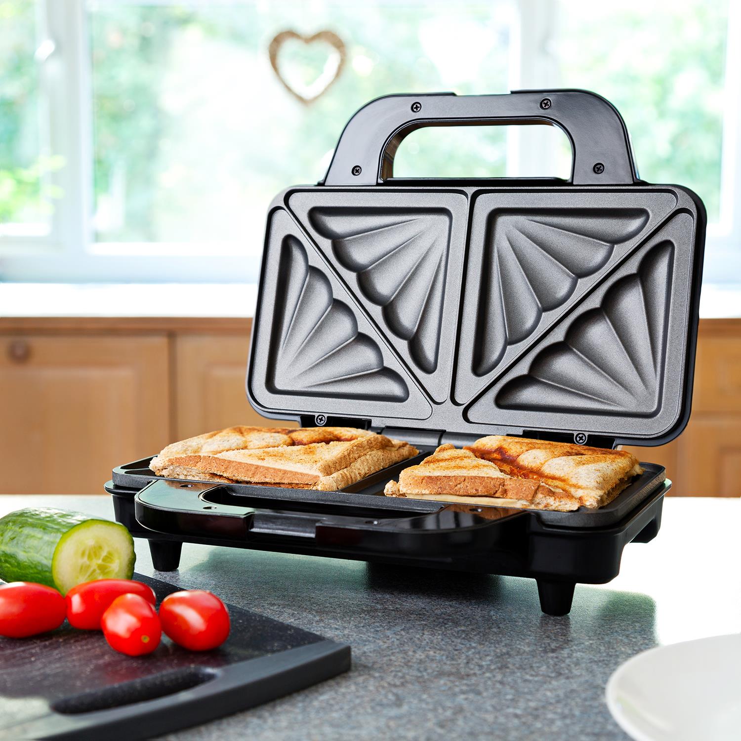 Sensiohome Steamy Bites – Instant Hot Water Dispenser + Deep Fill Sandwich Toaster - Value Bundle