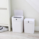 Sensiohome Value 2 Pack 12L+16L Waterproof Motion Sensor Trash Cans with Auto Lids