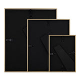 Sensiohome 3 Pack Photo Frame Aluminium Gold Various Sizes - Sensiohome