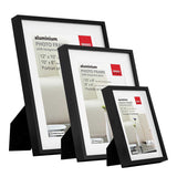 Sensiohome 3 Pack Photo Frame Aluminium Black Various Sizes - Sensiohome