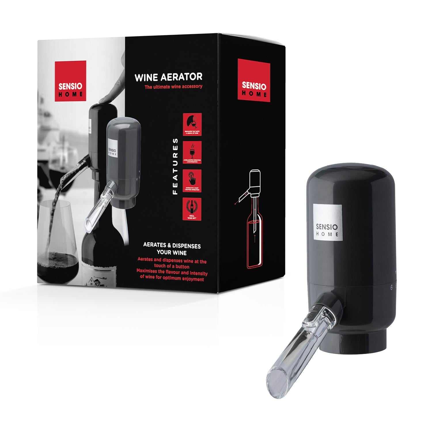 Sensiohome Ultimate Wine Aerator Pourer Automatic Electric Operation - Sensiohome