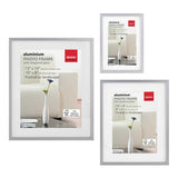 Sensiohome 3 Pack Photo Frame Aluminium Silver Various Sizes - Sensiohome