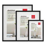 Sensiohome 3 Pack Photo Frame Aluminium Black Various Sizes - Sensiohome