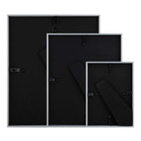 Sensiohome 3 Pack Photo Frame Aluminium Silver Various Sizes - Sensiohome