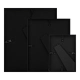 Sensiohome 3 Pack Photo Frame Aluminium Black Various Sizes - Sensiohome