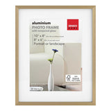 Sensiohome 3 Pack Photo Frame Aluminium Gold Various Sizes - Sensiohome
