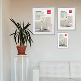Sensiohome 3 Pack Photo Frame Aluminium Silver Various Sizes - Sensiohome